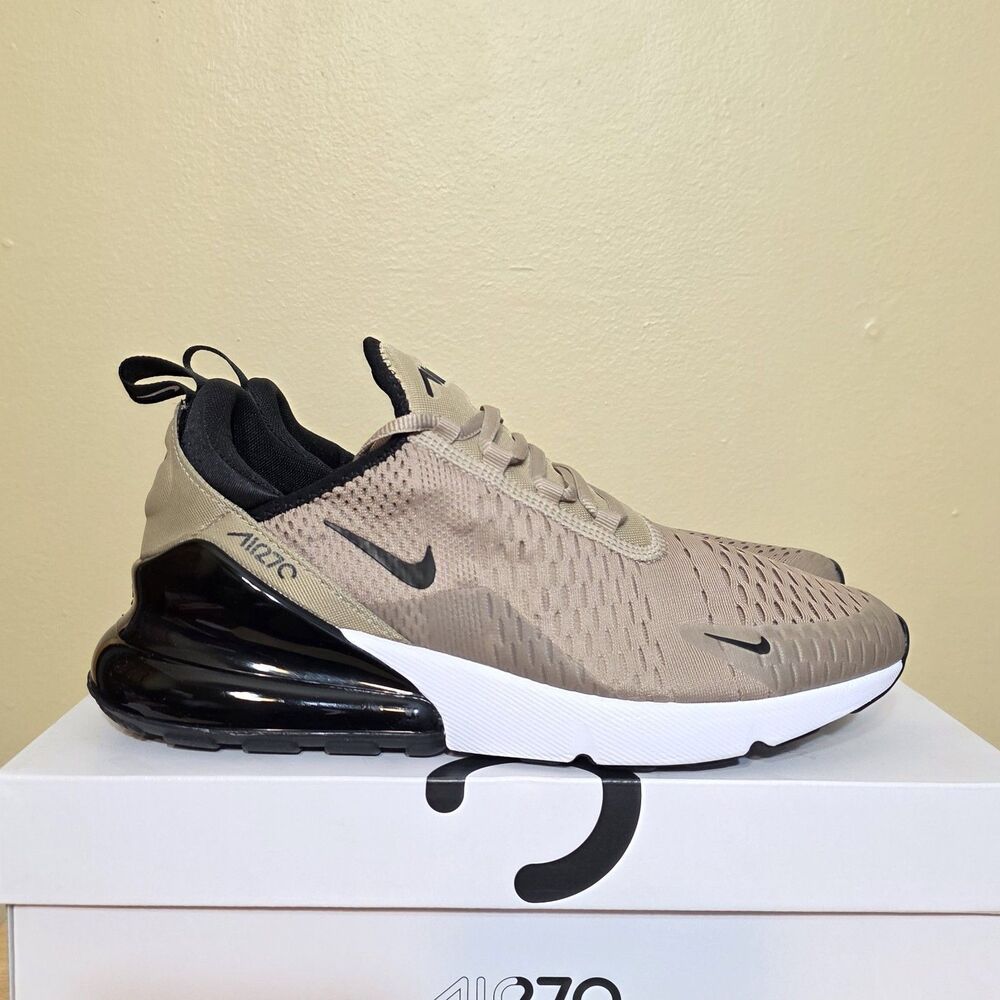 Nike Air Max 270 Khaki Black White Shoes FQ8830-247 Men's Size 8